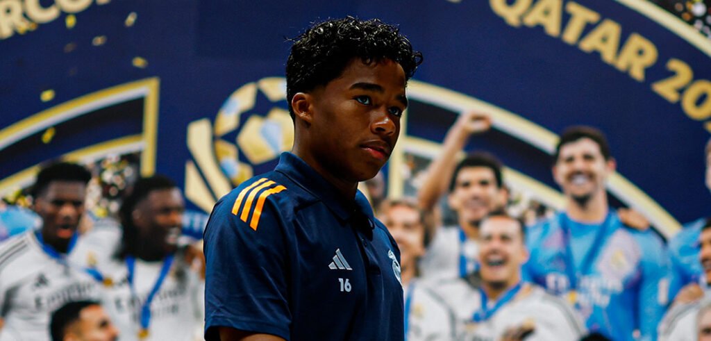 Endrick entrando al Bernabeu