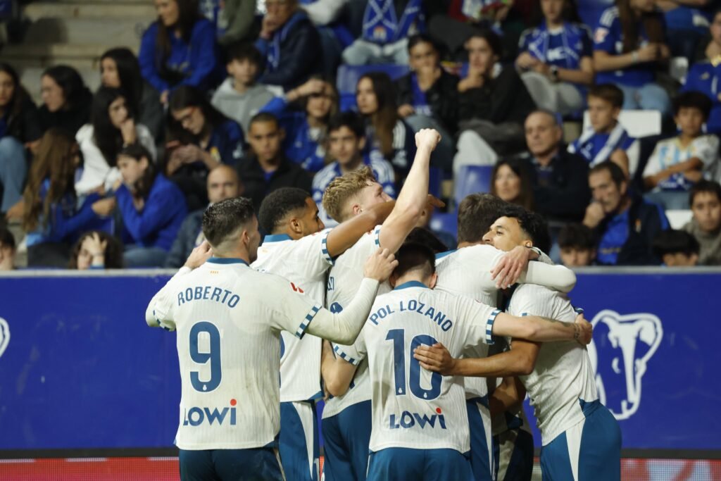 Espanyol celebrando un gol