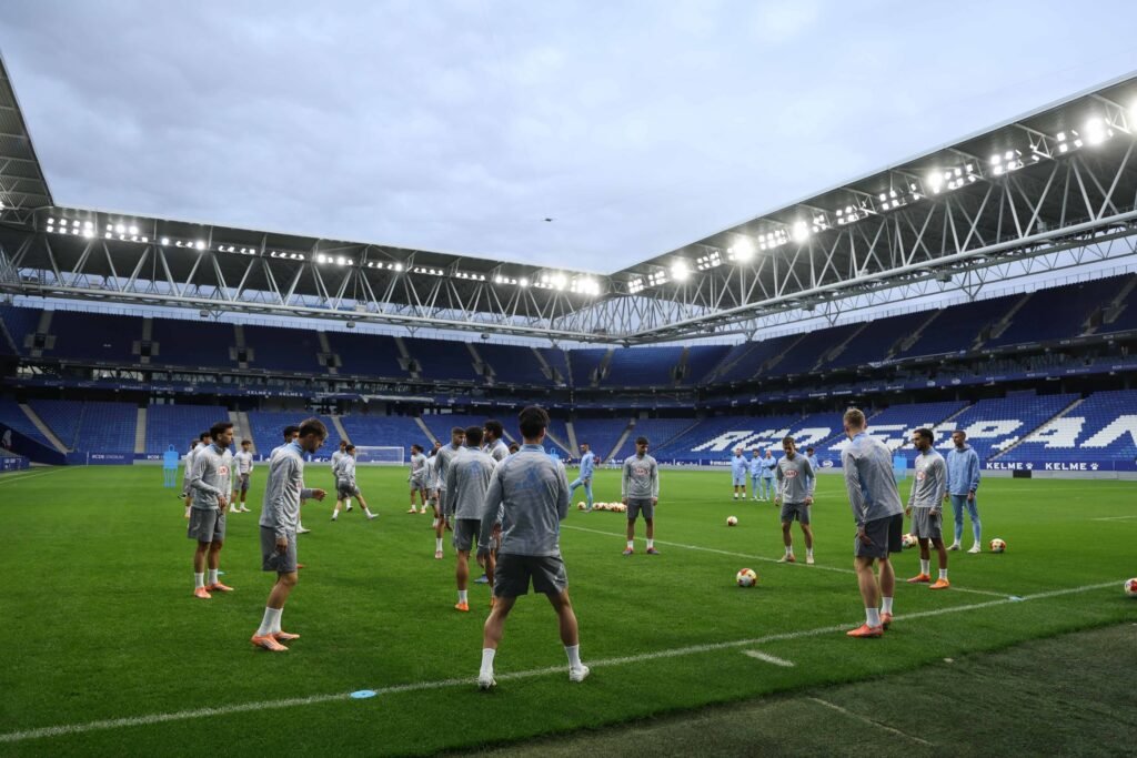 Espanyol entrenando