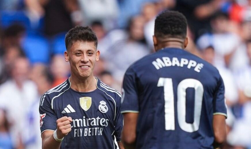 Arda Guler y Mbappé celebrando un gol / Via: X @realmadrid