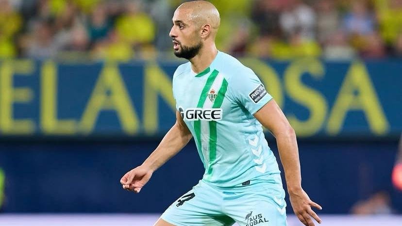 Amrabat, en el partido disputado frente al Villarreal.
