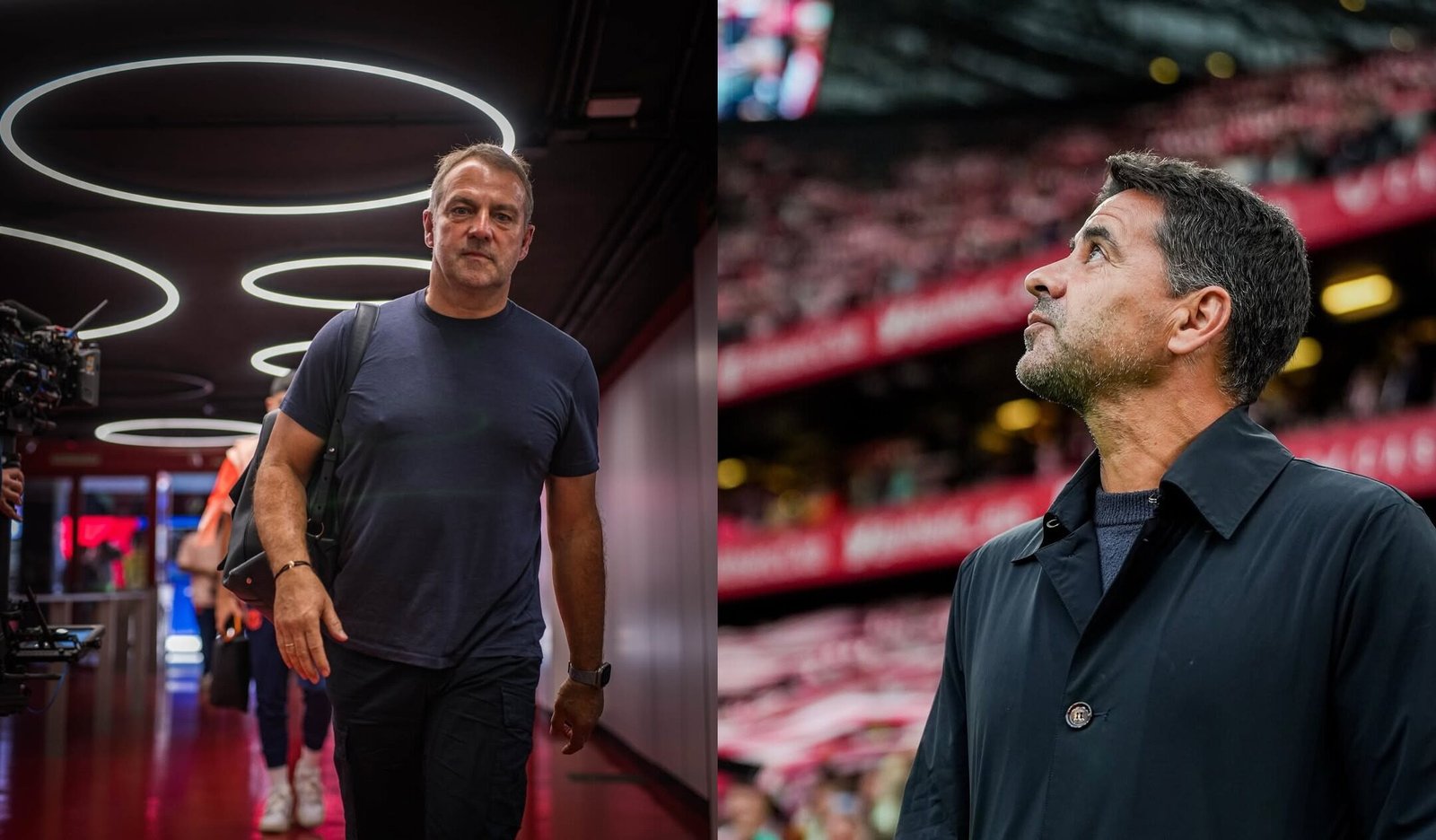 Flick y Míchel, los entrenadores del derbi