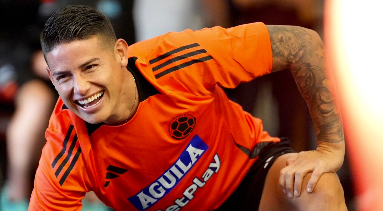 James Rodriguez entrenando