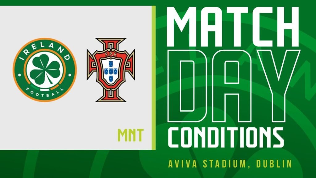 Irlanda vs Portugal: Alineaciones probables, horario y dónde ver por TV el partido