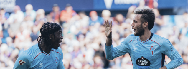 Mingueza celebra su gol contra el Levante | Foto: RC Celta