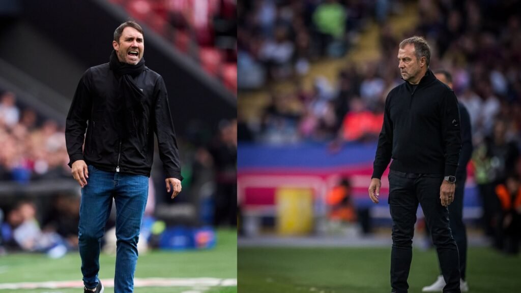 Coudet y Flick, entrenadores del Alavés y del Barcelona
