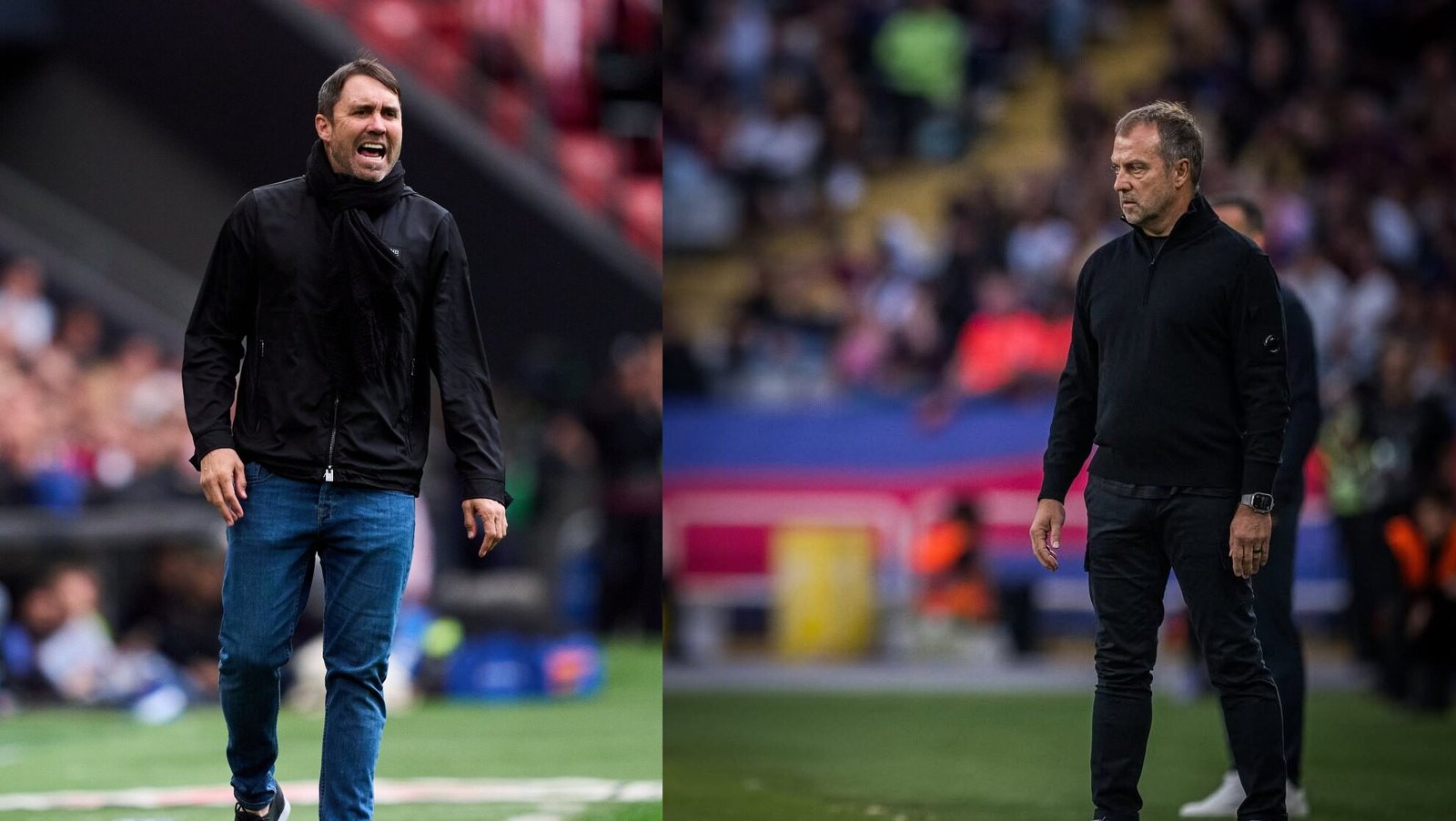 Coudet y Flick, entrenadores del Alavés y del Barcelona