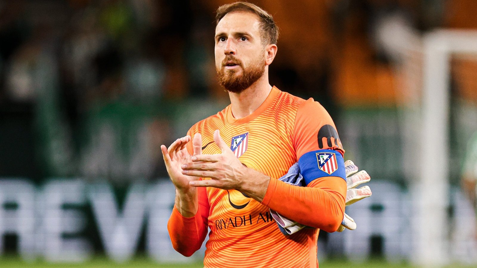 Oblak, durante un partido con el Atlético de Madrid.