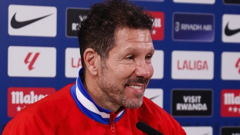 Simeone alcanza el segundo puesto de entrenadores con más victorias en La Liga./ Vía: @atleticodemadrid