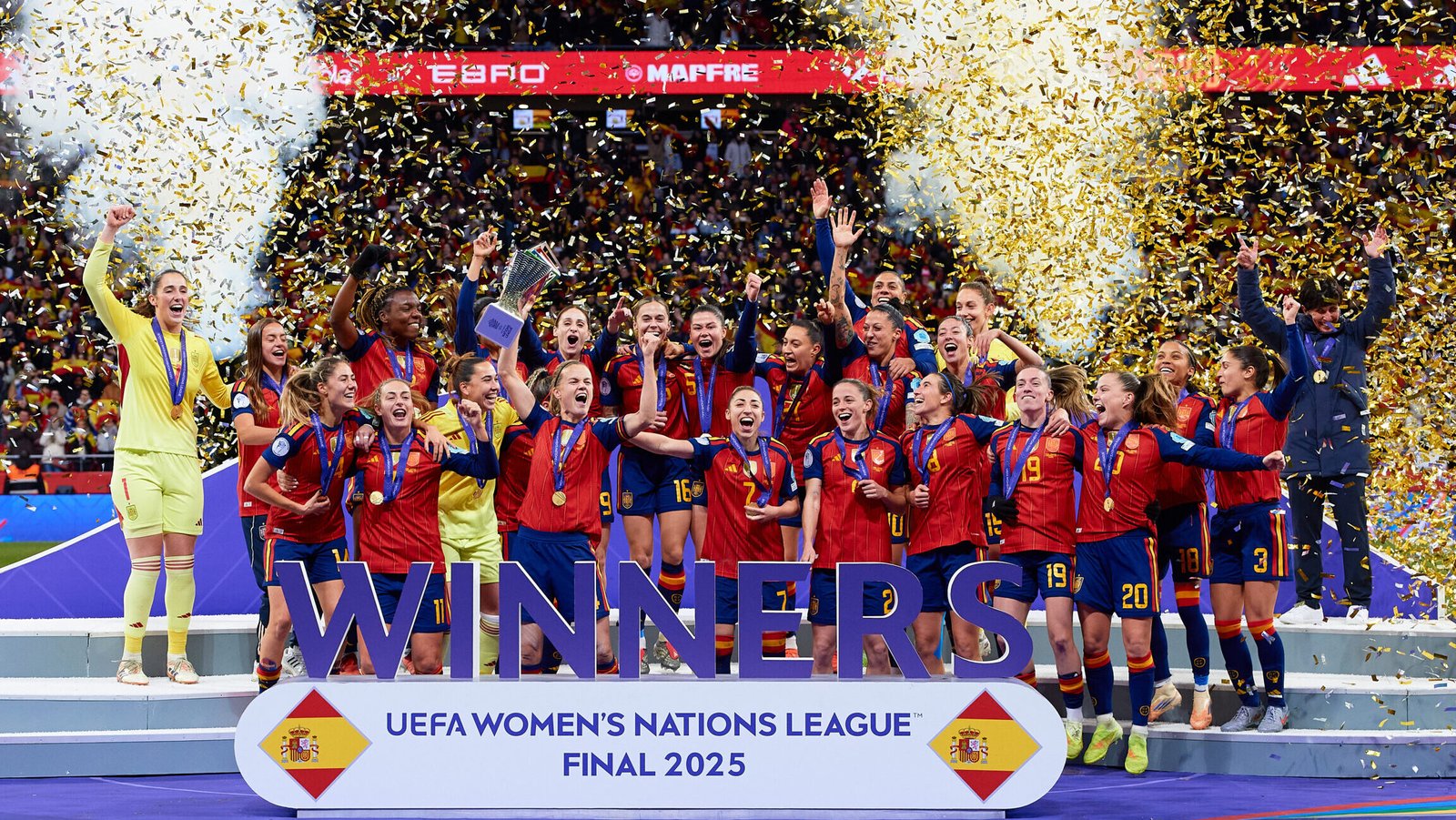 España levantando la UEFA Nations League / Vía: RFEF