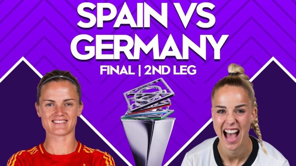 España y Alemania disputan esta noche el segundo partido de la final de la Nations League./ Vía: @WEURO2025
