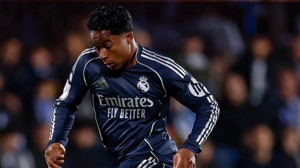 Endrick jugando por el Real Madrid / Via: X @realmadrid