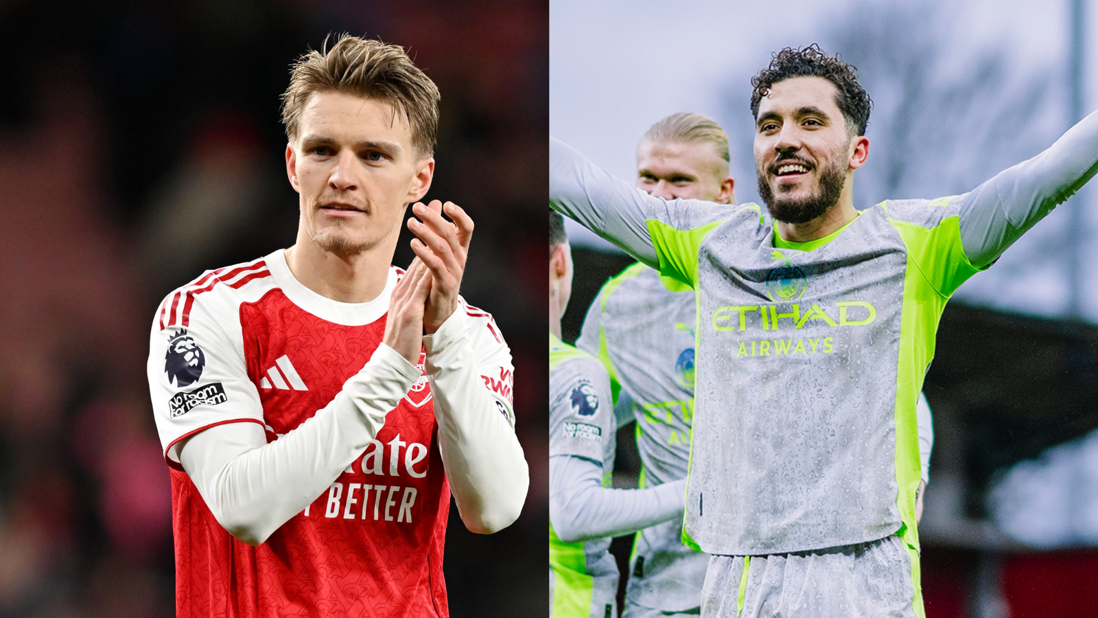 Arsenal y Manchester City / Vía:@ManCity y @Arsenal