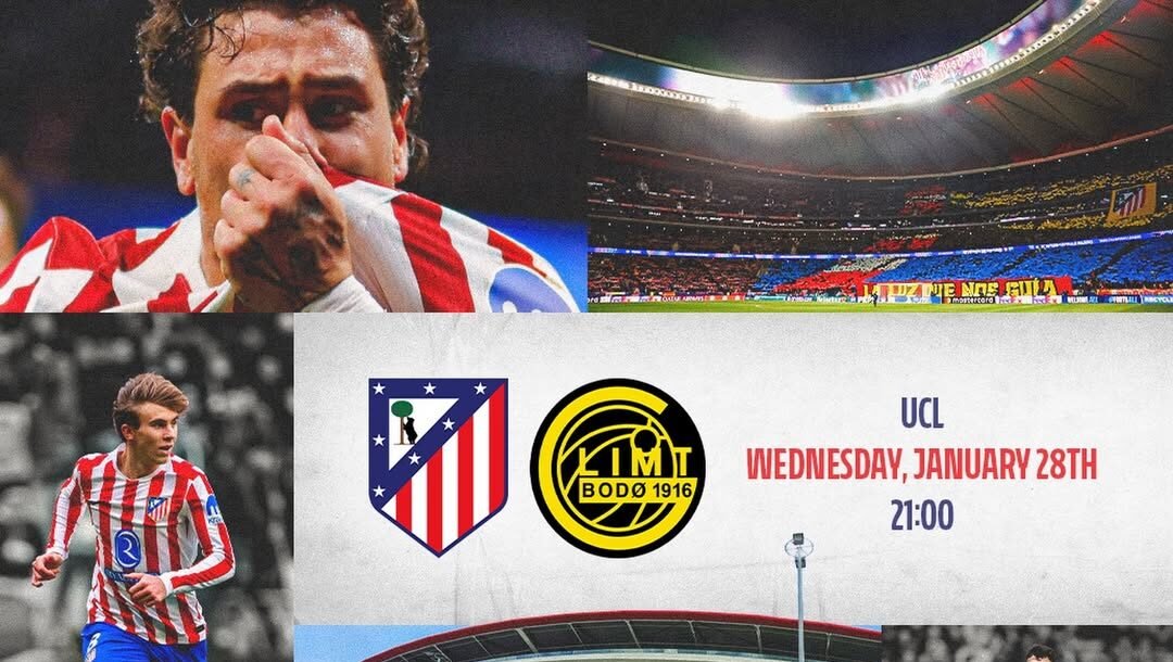 El Atlético de Madrid recibe al Bodø/Glimt en la última jornada de Champions League con la obligación de ganar y golear para entrar en el top-8. El golaverage será decisivo para evitar el play-off