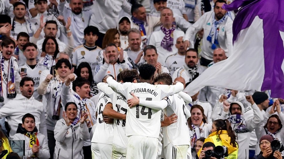Real Madrid celebrando un gol / Via: X @realmadrid