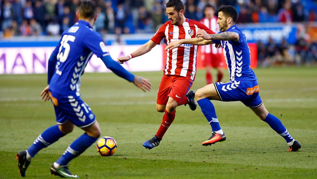 Koke, en un partido frente al Alavés.