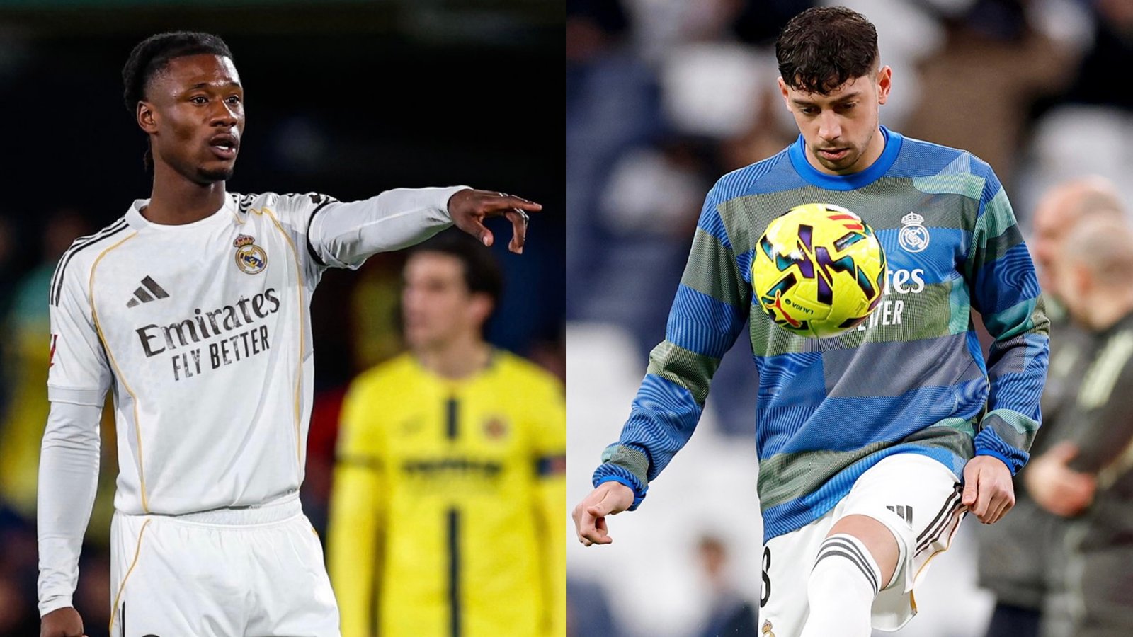 Collage Camavinga y Valverde / Via: X @realmadrid