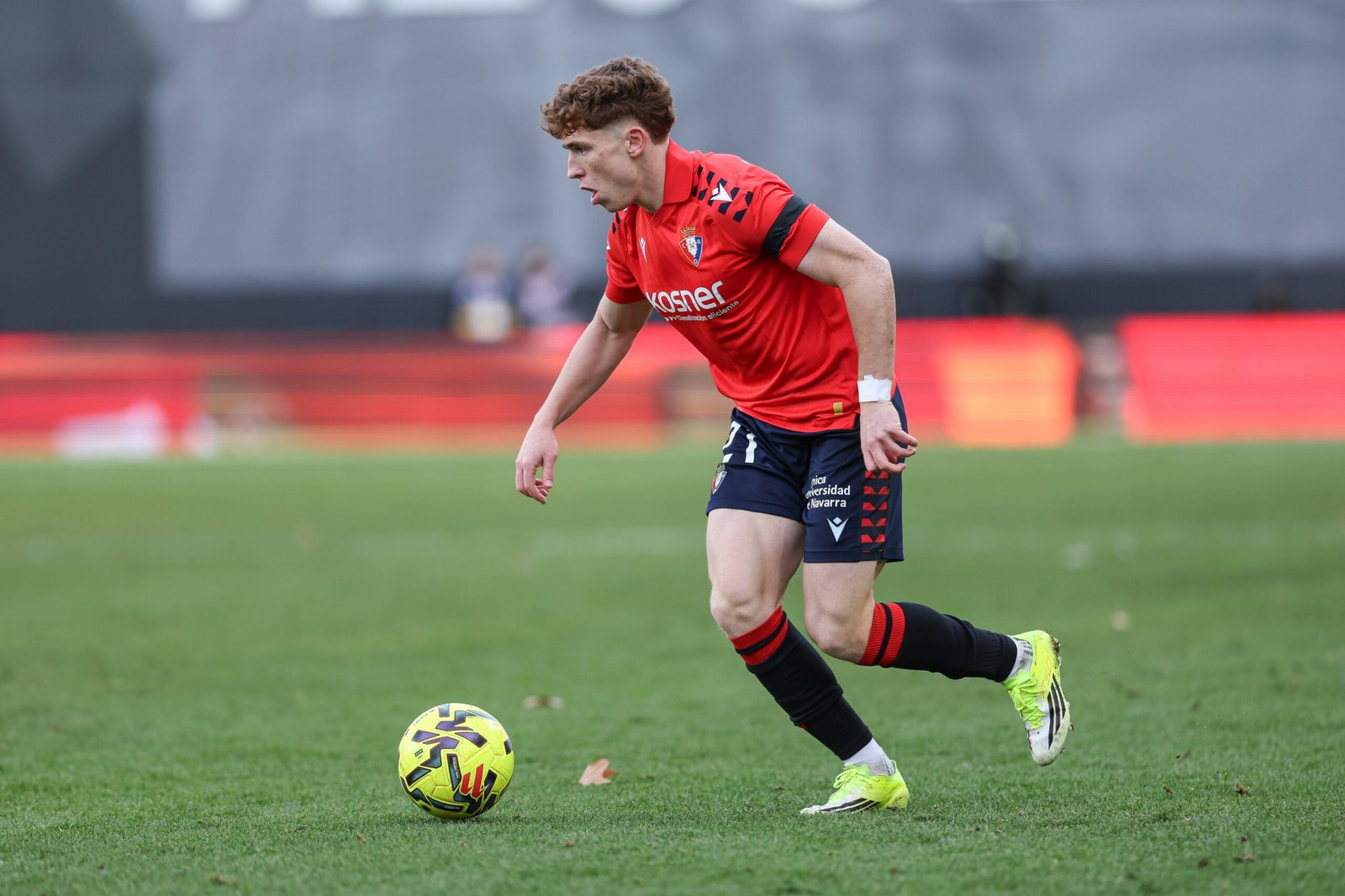 Víctor Muñoz, en el partido de Liga frente al Rayo Vallecano. Vía X: @Osasuna