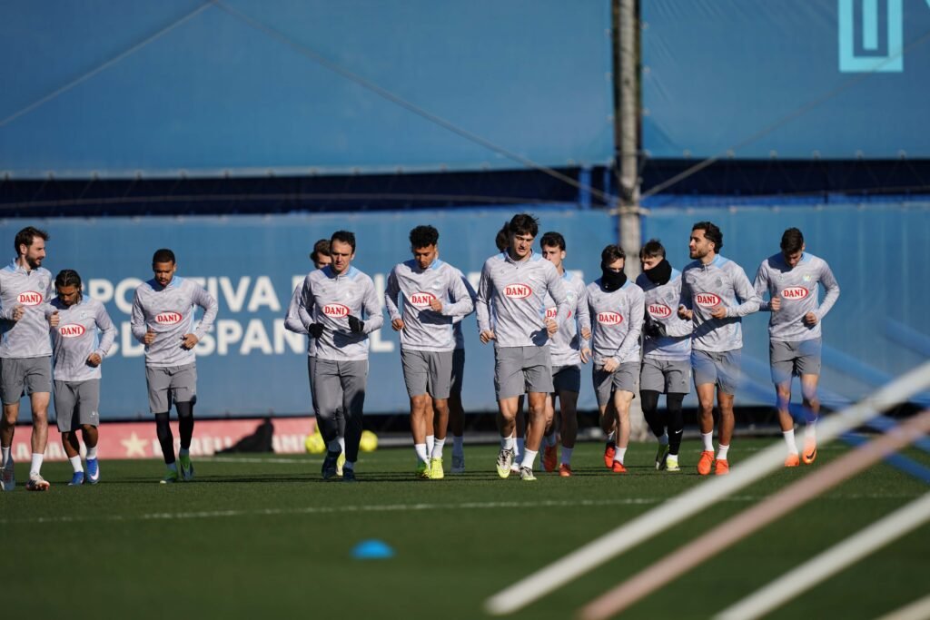 Espanyol entrenando