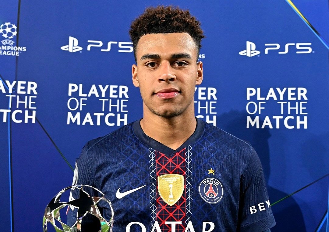 Désiré Doué, protagonista de la remontada del conjunto parisino/ Vía X: @ChampionsLeague