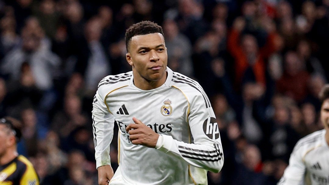 Mbappé tras marcar el penalti contra el Rayo / Via: X @realmadrid