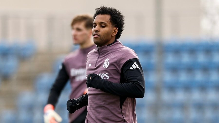 Rodrygo entrenandose / Via: X @realmadrid