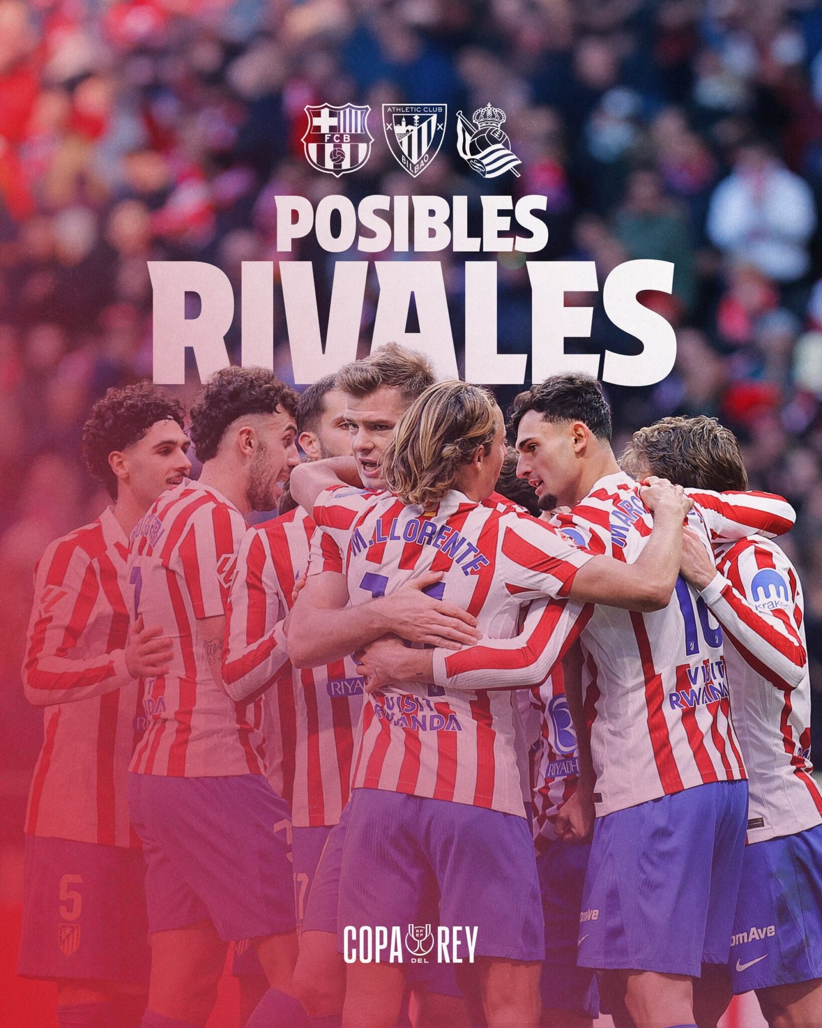 El equipo celebra un gol.