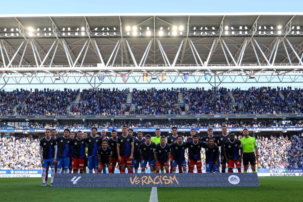 Foto grupal del Espanyol y Getafe