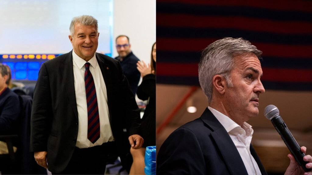 Joan Laporta y Víctor Font