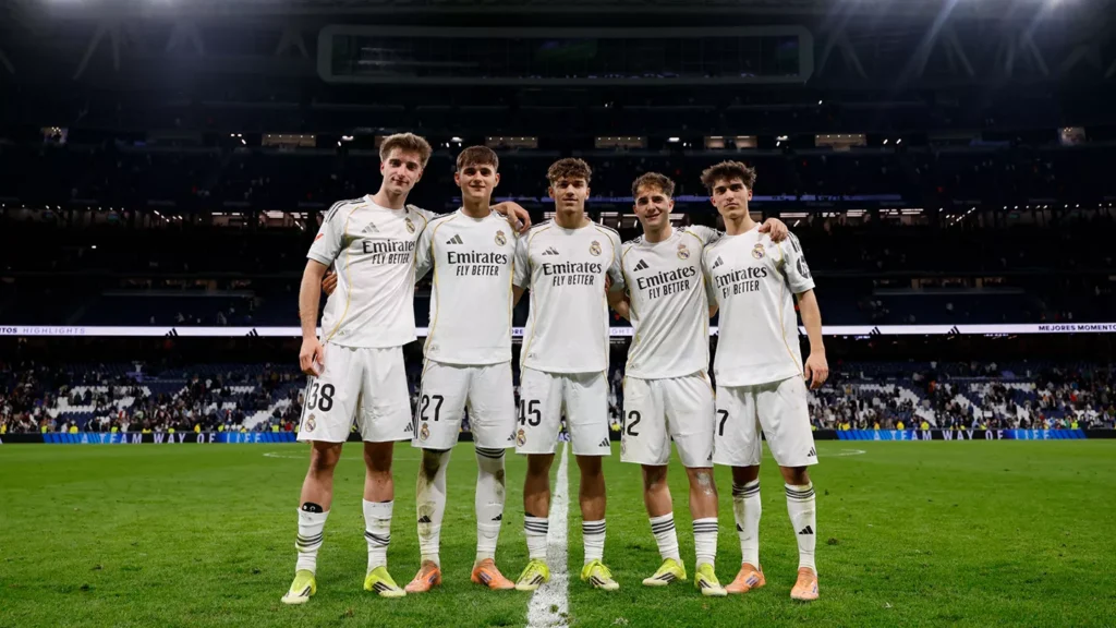 Los cinco canteranos del Real Madrid que tuvieron minutos frente al Elche. Vía X: @Realmadrid
