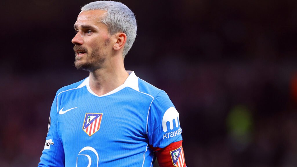 Griezmann, en un partido con el Atlético.