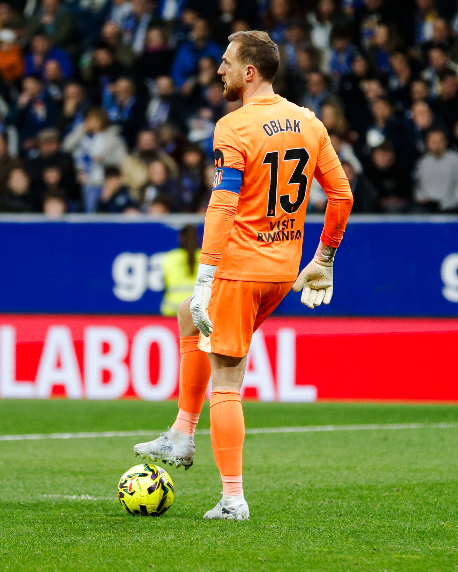 Oblak, en un partido con el Atlético de Madrid.