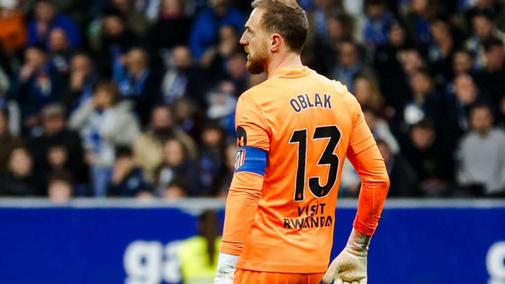 Oblak, en un partido con el Atlético de Madrid.