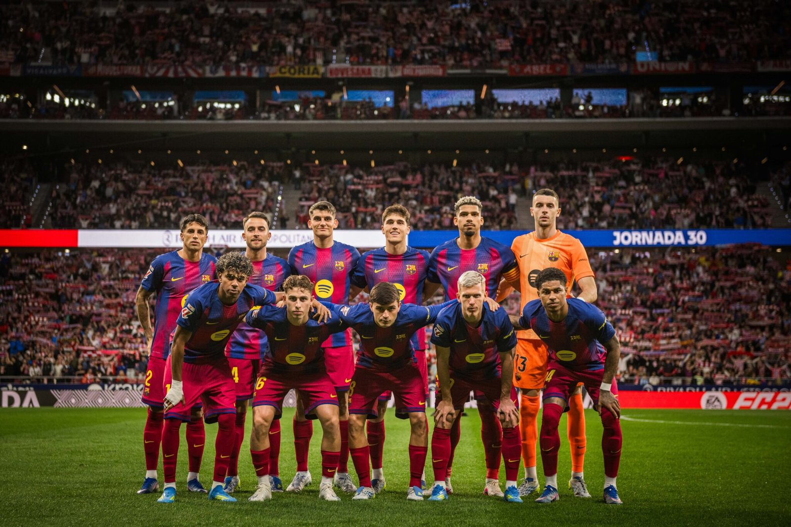 Foto del 11 inicial del Barcelona