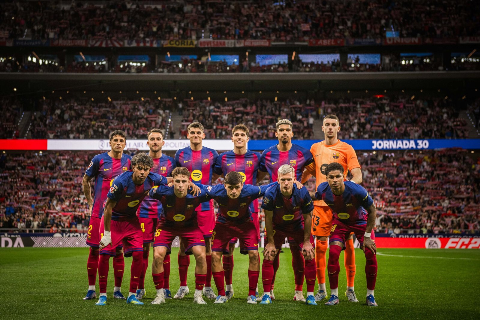 Foto del 11 inicial del Barcelona