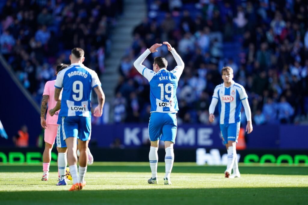 Espanyol celebrando un gol