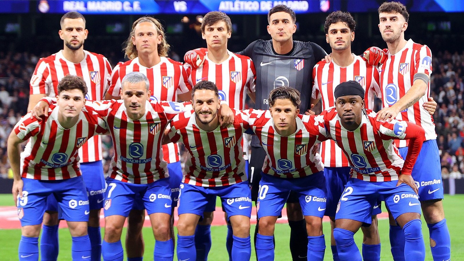 El once inicial ante el Real Madrid en LaLiga.