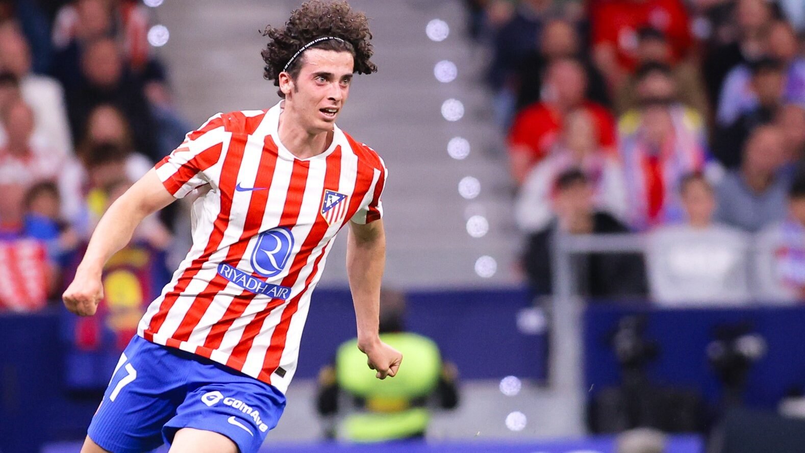 Morcillo, el día de su debut con el Atlético.