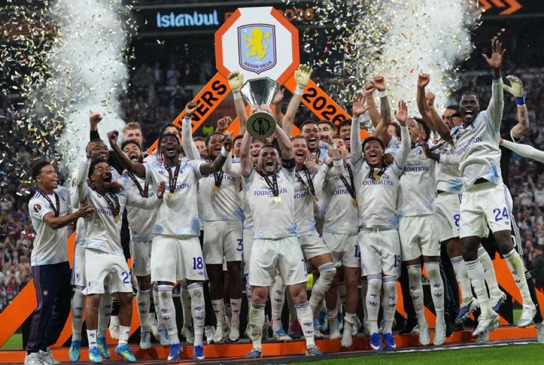 El Aston Villa se corona como campeón de la Europa League/ Vía X: @EuropaLeague