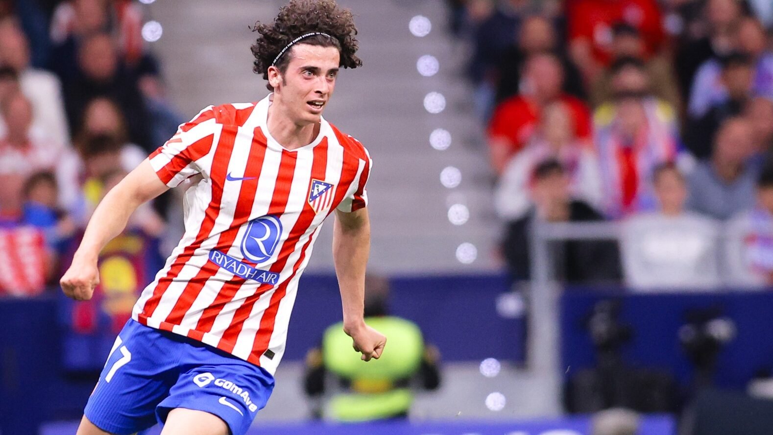 Javi Morcillo, en su debut con el Atlético.