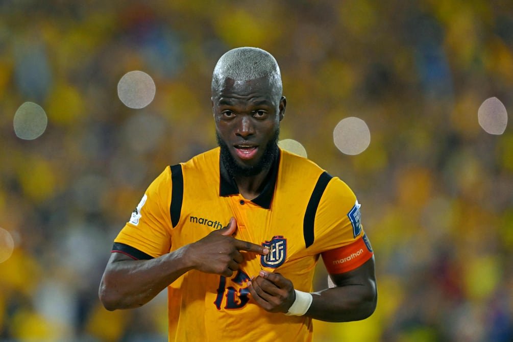 Enner Valencia con Ecuador