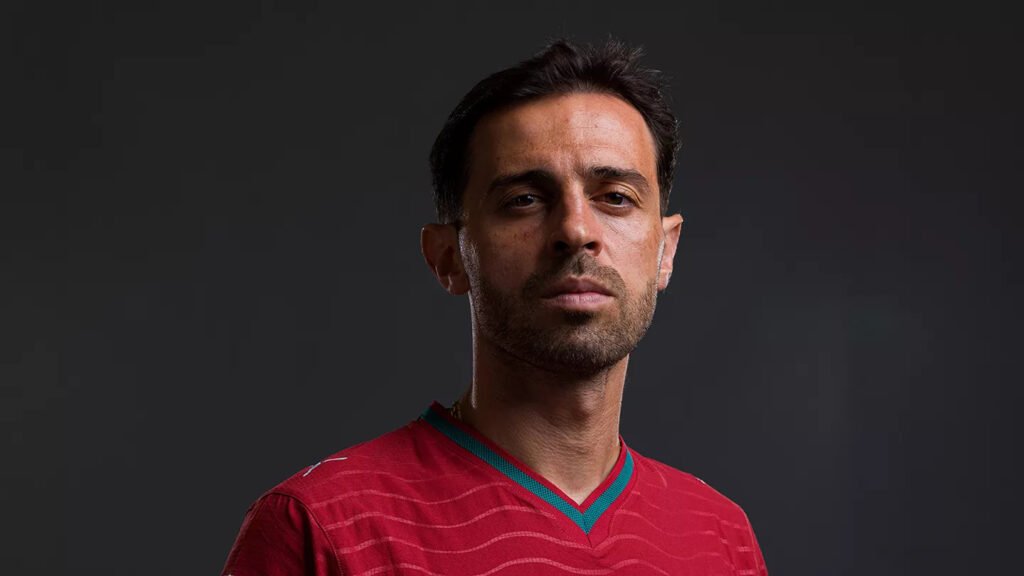 Bernardo Silva con la camiseta de la selección de Portugal. Vía X: @Realmadrid