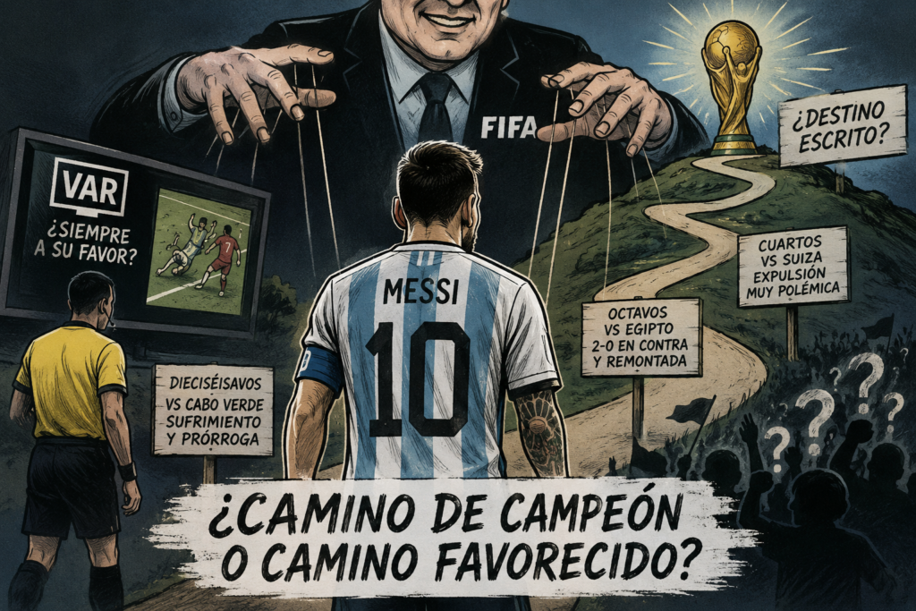Argentina, entre la polémica y Messi: ¿camino de campeón o camino favorecido?La albiceleste vuelve a una semifinal mundialista tras eliminar a Suiza, pero las decisiones arbitrales y las dudas sobre los favoritismos vuelven a estar en el centro del debate