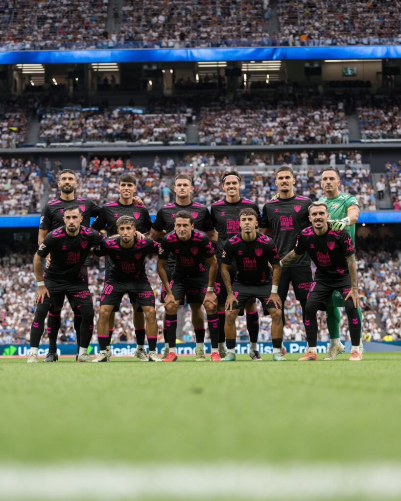 Once del Málaga en el Bernabeu