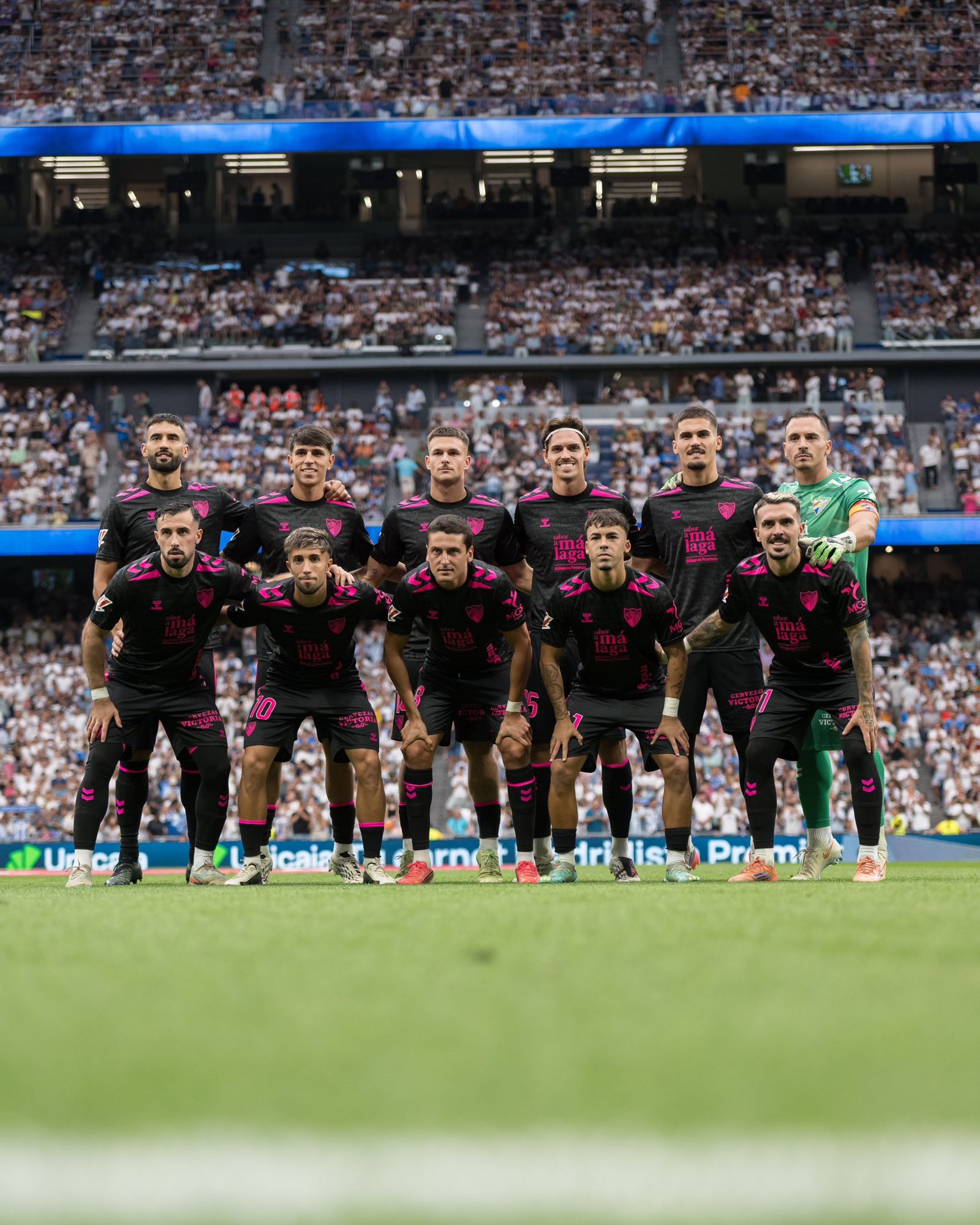 Once del Málaga en el Bernabeu