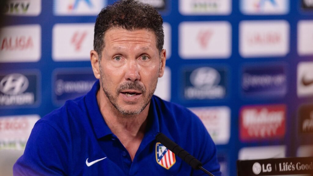 Simeone, en la rueda de prensa previa al duelo contra el Espanyol.